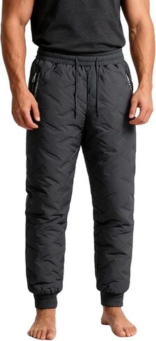 Thermal-Pants Unisex, Fleece-Lined Waterproof Pants with Zipper Pockets, Straight Leg and Jogger Pants in Saudi Arabia