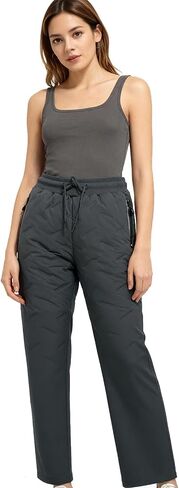 Thermal-Pants Unisex, Fleece-Lined Waterproof Pants with Zipper Pockets, Straight Leg and Jogger Pants in Saudi Arabia