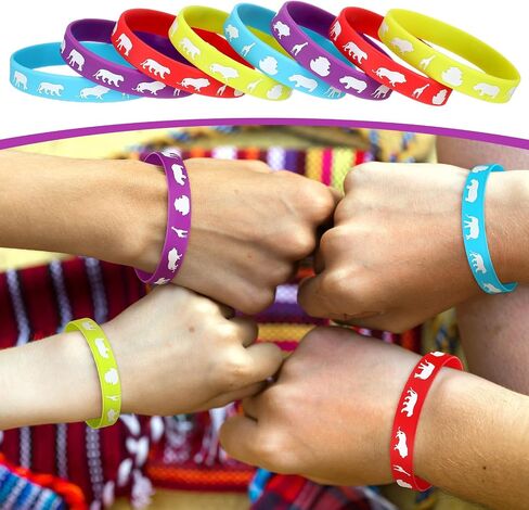 Tondiamo 48 Pcs Noah's Ark Rubber Bracelets Bulk Christian Rubber Wristbands Cute Noahs Ark Craft Religion Bible Bracelets for Adults Birthday, 4 Design in Saudi Arabia