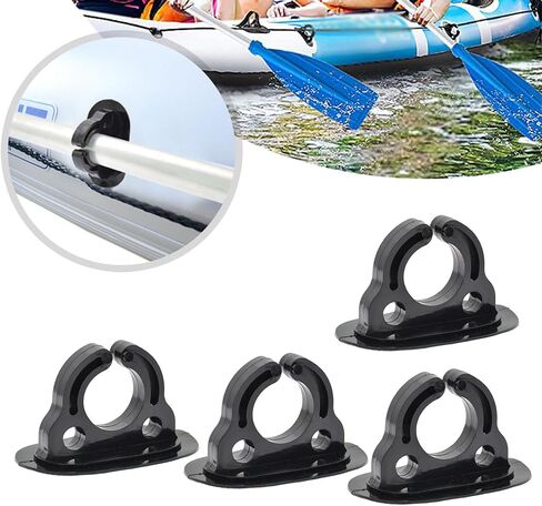 4 Pcs Paddle Holder Kayak Oar Holder Plastic Paddle Clips Inflatable Boats Paddle Holder Clip Oar Keeper Easy to Install Paddle Holder Keeper in Saudi Arabia