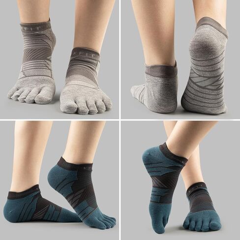 جوارب Kfit للرجال والنساء COOLMAX رياضية للجري بخمسة أصابع جوارب ضغط للكاحل قابلة للتنفس خفيفة الوزن 3 أزواج in Saudi Arabia