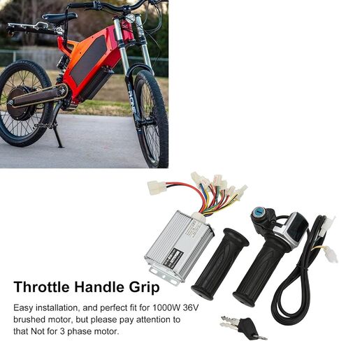 Ejoyous 36V 1000W Controller with Throttle, Brushed Motor Speed Controller Switch Control and Throttle Twist Grip for Electric Scooter Ebikes Mini Bikes in Saudi Arabia