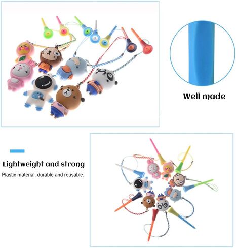 Golf Tee Ring, 6Pcs Plastic Rubber Material Cartoon Golf Tee Ring Anti Lost Easy Carry with Strap Golf Tee Holder for Golf Tee Hanger (Blue + Gray) Anti Lost Golf Tee in Saudi Arabia