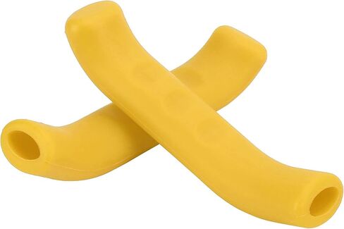Keenso 4 Colors Anti-Slip Silicone Brake Lever Grips Brake Lever Cover Brake Handle Grips Protector for Road Bikes, Mountain Bikes(Yellow) and Spare Parts in Saudi Arabia