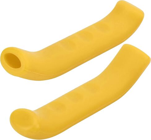 Keenso 4 Colors Anti-Slip Silicone Brake Lever Grips Brake Lever Cover Brake Handle Grips Protector for Road Bikes, Mountain Bikes(Yellow) and Spare Parts in Saudi Arabia