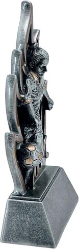 Express Medals Engraved or Blank, Pack of 12, 6.5 Inch Flame Female Soccer Trophies in Saudi Arabia