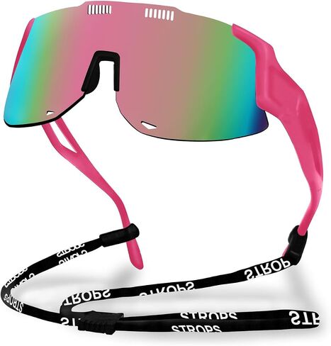 Sport Running Sunglasses for Women Men, Professional Lightweight Cycling Glasses Mens Sunglasses Wrap Around Uv400 Protection for Baseball Beach Volleyball Softball Driving Fishing in Saudi Arabia