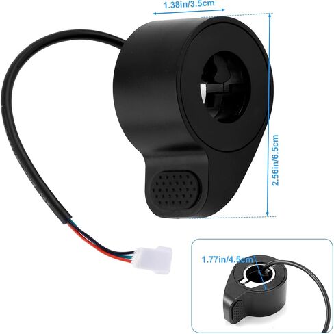 دواسة سكوتر كهربائية متوافقة مع GOTRAX GXL V2، 2.56x1.77x1.38 بوصة/6.5x4.5x3.5 سم مادة ABS ملحقات قطع غيار السكوتر الكهربائية خنق الإبهام (أسود) in Saudi Arabia