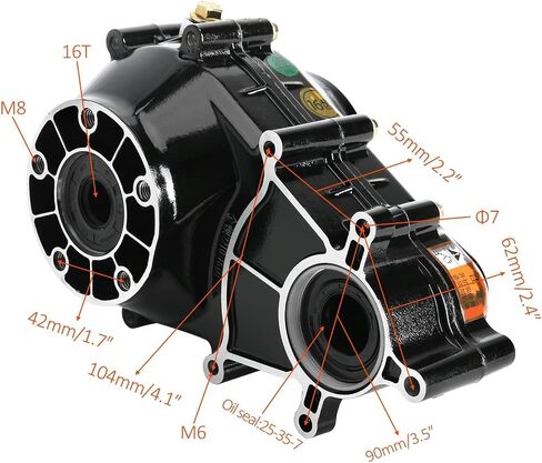 72V 1500W Brushless DC Motor with Differential Gearbox and Controller - High Power for Electric Vehicles Go Kart ATV Quad Golf Cart Buggy in Saudi Arabia