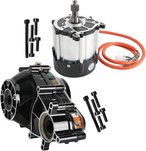 72V 1500W Brushless DC Motor with Differential Gearbox and Controller - High Power for Electric Vehicles Go Kart ATV Quad Golf Cart Buggy in Saudi Arabia