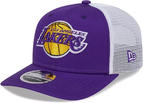 قبعة Snapback من New Era LA Los Angeles Lakers 9SEVENTY بشعار Trcuker، قبعة قابلة للتعديل باللون الأرجواني in Saudi Arabia