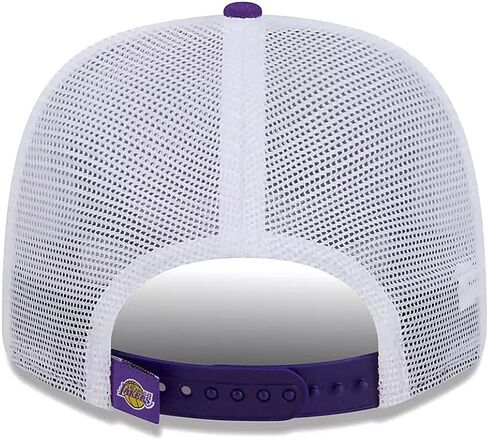 قبعة Snapback من New Era LA Los Angeles Lakers 9SEVENTY بشعار Trcuker، قبعة قابلة للتعديل باللون الأرجواني in Saudi Arabia