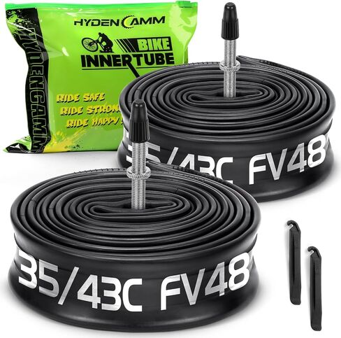 2 حزمة 700x35C-43C AV48/AV32/FV48mm 700c أنبوب الدراجة، بوتيل 700C أنبوب الدراجة الطريق مع 2 رافعات الإطارات، 700c أنبوب دراجة متوافق مع 700 x 35C 700x38C 700x40C 700x42C 700x43c الأنبوب الداخلي in Kuwait