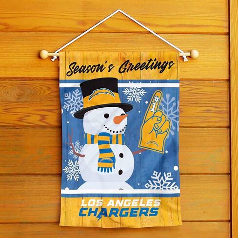 Los Angeles Chargers Holiday Winter Snow Garden Flag Double Sided Banner in Saudi Arabia