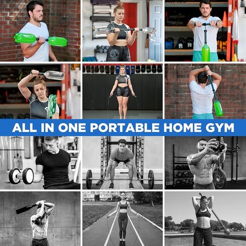 Modular Fitness Equipment Doubles as Clubbell, Mace, Forearm Roller, Jump Rope, Dumbbell set, Barbell – Dumbbars Portable Workout Set At Home Workout for Posture Improvement, Muscle Building in Saudi Arabia