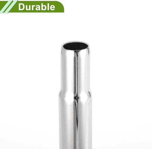 Universal 25.4x200mm Silver Tone Bike Seat Posts Durable Bike Saddle Post Seat Tube Steel 1 Pc in Saudi Arabia