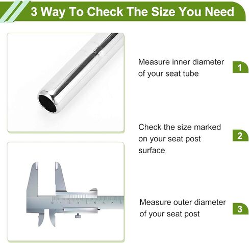 Universal 25.4x200mm Silver Tone Bike Seat Posts Durable Bike Saddle Post Seat Tube Steel 1 Pc in Saudi Arabia