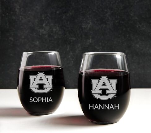 Lifetime Creations Personalized Auburn Tigers Pint Glass - Officially Licensed, Engraved 16 oz Customized Beer Glass, Graduation Birthday Gift for Men, Basketball, Football Fan, Made in USA in Saudi Arabia