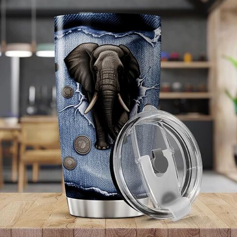 CUBICER Vintage Cowboy And Desert Landscape Design 20 Oz Stainless Steel Tumbler For Western Lovers Ranchers Bottle Cool Hot Travel Drink Tea Outdoor Coffee Heat Insulated Mug in Saudi Arabia