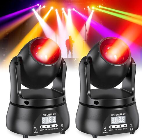 U'King 40W LED ضوء متحرك رئيسي RGBW شعاع إضاءة أضواء المسرح مع صوت DMX وضع تلقائي مفعل لحفلات الزفاف فكرة عرض الفرقة الحية الكنيسة in Kuwait
