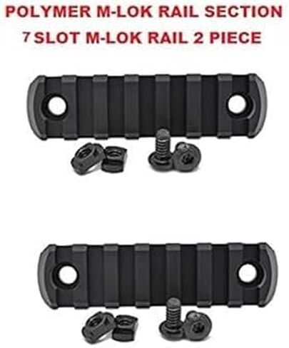 360 تكتيكي 7 فتحات M-LOK قسم السكك الحديدية البوليمر لـ M Lok Handguard سبع فتحات السكك الحديدية Picatinny السكك الحديدية مجموعة من قطعتين مادة البوليمر مستوردة من اليابان... in Kuwait