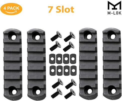 360 تكتيكي 7 فتحات M-LOK قسم السكك الحديدية البوليمر لـ M Lok Handguard سبع فتحات السكك الحديدية Picatinny السكك الحديدية مجموعة من قطعتين مادة البوليمر مستوردة من اليابان... in Kuwait