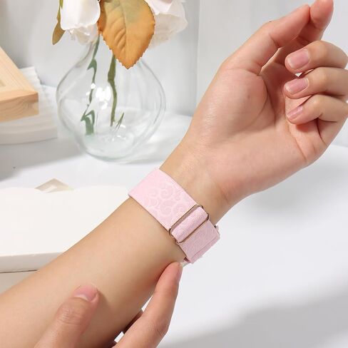 Elastic Single Loop Compatible with Apple Watch Band 38mm 40mm 41mm 42mm 44mm 45mm 46mm 49mm Women Men Sport Nylon Elastic Band Woven Wristband for iWatch Series 10 9 8 7 6 5 4 3 Ultra SE in Saudi Arabia