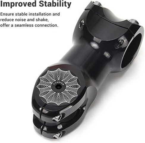 Bikes Headset Top Cap, 28.6mm Ti Alloy Excellent Heat Dissipation Headset Cover for Mountain Bikes Road Bikes (Black) in Saudi Arabia