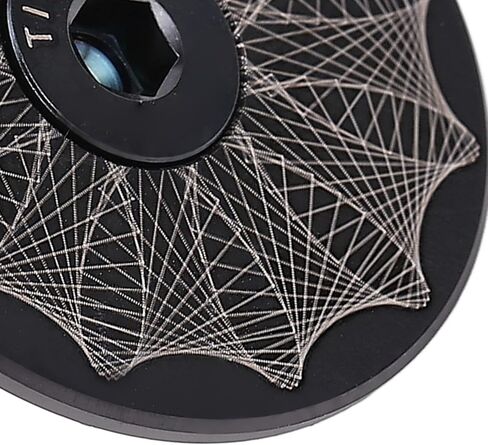 Bikes Headset Top Cap, 28.6mm Ti Alloy Excellent Heat Dissipation Headset Cover for Mountain Bikes Road Bikes (Black) in Saudi Arabia