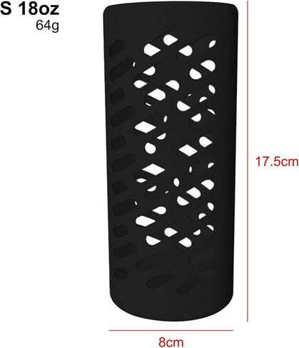 Generic Bottle Silicone Sleeve, Insulation Bottle Silicone Sleeve, Non Slip Protection Cover, Thick Durable Insulated Portable Cup Cover in Saudi Arabia