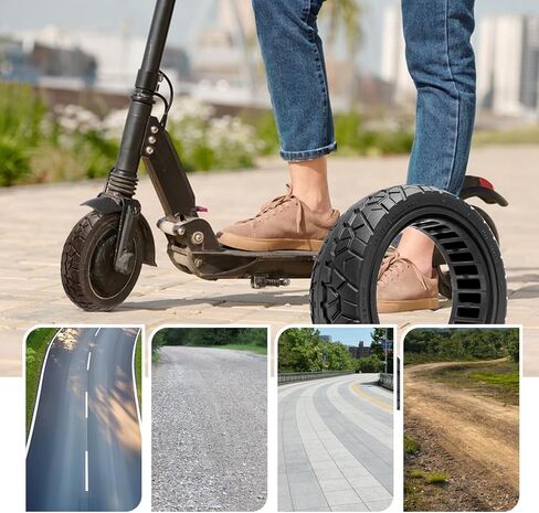 70/60-7.5 Off-road Solid Tire, 11 inch Scooter Tubeless Solid Tire, for Ninebot Max G3/ZT3/ZT3 Pro Electric Scooter (1 Pack) in Kuwait