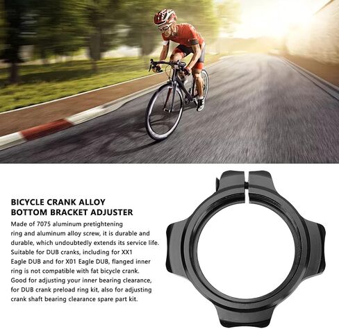 Dilwe Crank Bottom Bracket Adjuster, 28.99 mm, 7075 Aluminum, for Dub Crank Upgrade Parts, 4 Colors(Black) in Saudi Arabia