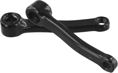 Indoor Exercise Bike Crank 127mm Square Hole Iron Replacement Parts Left Right Bike Pedal Crank Arms For Stationary Cycling Bicycle Home Gym Fitness Equipment Black(right crank) in Saudi Arabia