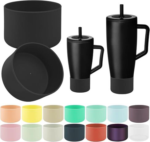 2Pcs Protective Boot Compatible with Brumate Era 40 oz 30 oz Tumbler, Anti-Dent & Anti-Slip Silicone Bottom Cover Protector Sleeve Bumper Compatible with Brumate Era Tumbler with Handle in Saudi Arabia