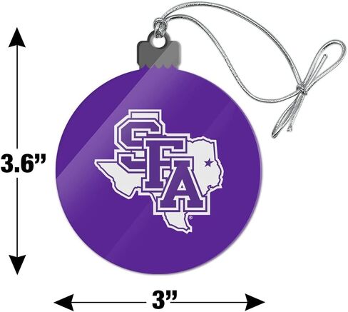 GRAPHICS & MORE Stephen F. Austin State University Primary Logo Acrylic Christmas Tree Holiday Ornament in Saudi Arabia
