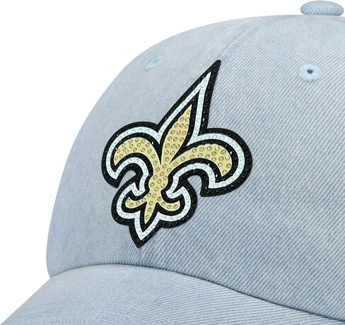 FOCO Women's NFL Team Rhinestone Logo Denim Casual Hat Caps in Saudi Arabia