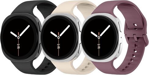 أحزمة رياضية متوافقة مع Samsung Galaxy Watch 8 Band 40mm 44mm/8 Classic 46mm للنساء والرجال، حزام بديل من السيليكون الناعم مقاوم للماء لساعة Samsung Galaxy Watch 8 Classic Bands 46 مم، 6 عبوات in Kuwait