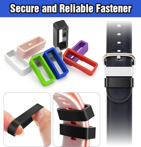 8PCS Watch Band Holder, Universal Silicone Watch Strap Holder for 22mm Fitness Trackers and Smart Sport Watches (22mm) in Saudi Arabia