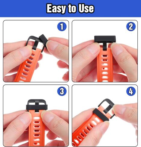 8PCS Watch Band Holder, Universal Silicone Watch Strap Holder for 22mm Fitness Trackers and Smart Sport Watches (22mm) in Saudi Arabia