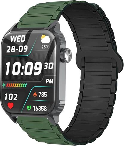 Compatible with TRAUSI Smart Watches Bands, Quick Release Silicone Sport Strap Watchband Compatible with TRAUSI TG08 1.83" HD Smart Watches in Kuwait