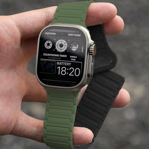 Compatible with TRAUSI Smart Watches Bands, Quick Release Silicone Sport Strap Watchband Compatible with TRAUSI TG08 1.83" HD Smart Watches in Kuwait