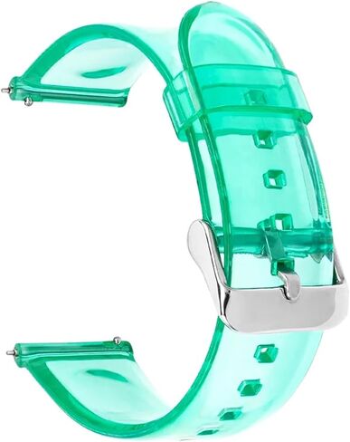 Transparent Silicone Watch Band 20mm 22mm Rubber Bracelet Universal Quick Release Replacement Strap Sports Soft in Saudi Arabia