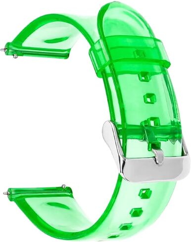 Transparent Silicone Watch Band 20mm 22mm Rubber Bracelet Universal Quick Release Replacement Strap Sports Soft in Saudi Arabia