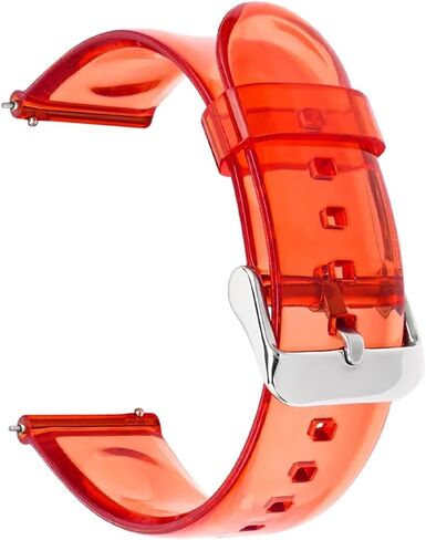 Transparent Silicone Watch Band 20mm 22mm Rubber Bracelet Universal Quick Release Replacement Strap Sports Soft in Saudi Arabia