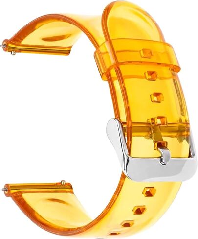 Transparent Silicone Watch Band 20mm 22mm Rubber Bracelet Universal Quick Release Replacement Strap Sports Soft in Saudi Arabia