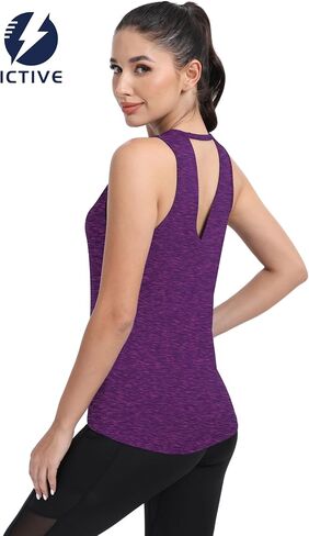 Workout Tops for Women Fitness Shirts for Running Yoga Breathable Gym and Exercise Wicking with Activewear in Saudi Arabia