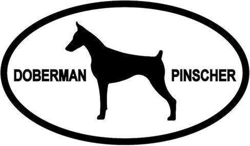 ملصق بيضاوي للسيارة من CafePress Doberman Pinscher in Saudi Arabia