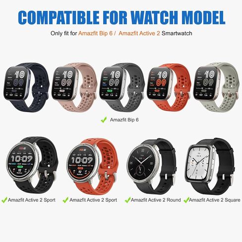 لكابل شاحن Amazfit Bip 6، سلك كابل شحن بديل لـ Amazfit Bip 6، Active 2 SmartWatch 3.3 قدم (أسود) in Kuwait