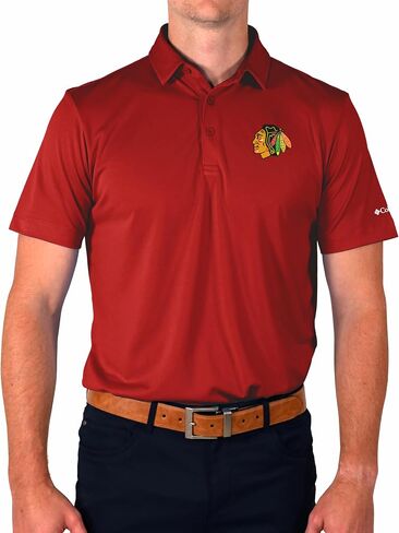Columbia Golf Men's Chicago Blackhawks Drive Polo in Saudi Arabia