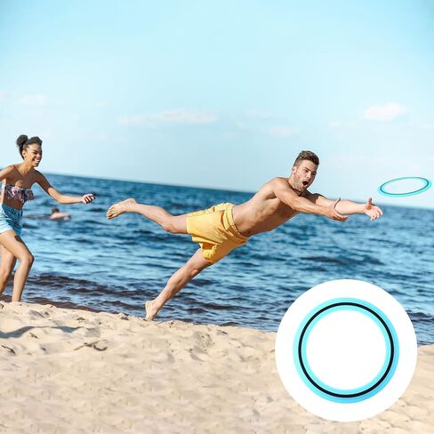 12 Pack Flying Disc 11 Inch Flying Ring Bulk for Backyard Beach Outdoor Soft Sport Discs for Beach Pool Backyard Camping Activities Sport Playing Toss Game Gift in Saudi Arabia